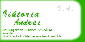 viktoria andrei business card